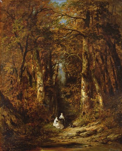 In the Forest, 1871 by Hugo Le Bas